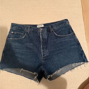 Agolde The Ridley Short in vintage indigo